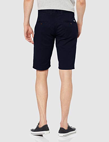 Tommy Jeans Scanton Pantalón Chino Corto Elegante y Veraniego, Azul (Black Iris), 32W para Hombre