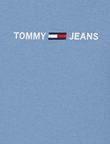 Tommy Jeans TJM Straight Logo Hoodie Suter, Vintage Denim, S para Hombre