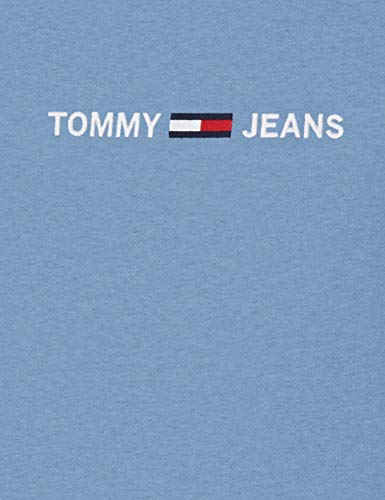 Tommy Jeans TJM Straight Logo Hoodie Suter, Vintage Denim, S para Hombre