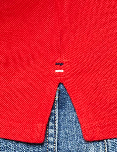 Tommy Jeans Tjw Tommy Classics Polo, Rojo (Red Xa9), 34 (Talla del Fabricante: X-Small) para Mujer