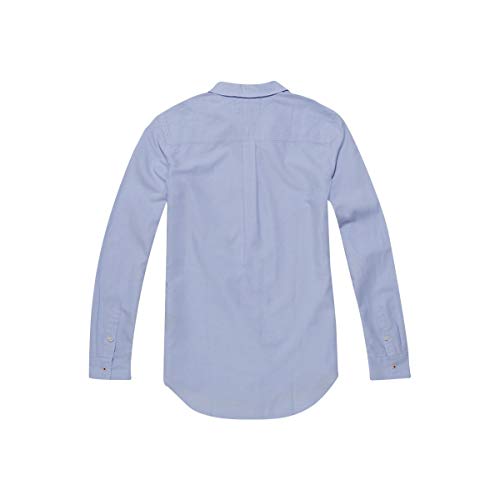 Tommy_Jeans Tjw Original Light Oxford Shirt, Blusa Mujer, Azul (Serenity 400), Large