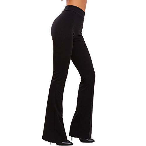 Toocool - Pantalón de mujer con diseño de campana ajustada con pata de elefante elástica Hot Sexy JL-2148 Negro S