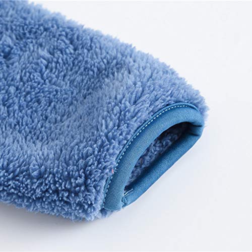 TOPKEAL Lindo Abrigo con Capucha de Orejas de Oso de Manga Larga para Niños Chaqueta Felpa Azul Gruesa de Algodón Bebé