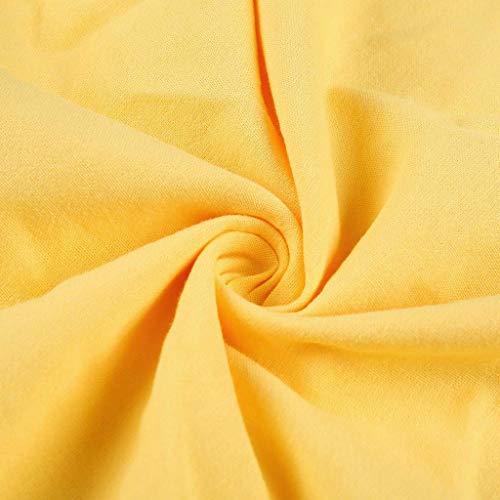 Tosonse Vestidos De Camiseta para Mujer Tallas Grandes Verano Casual Color Sólido Camisa Larga