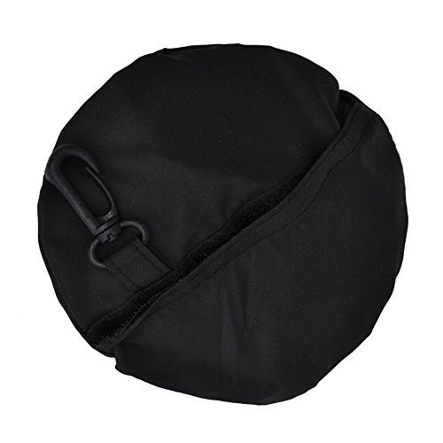 TOUTACOO, Gorro para la Lluvia en Nailon, Fácil de Plegar, Gorro para la Lluvia .Negro