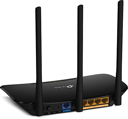 TP-Link TL-WR940N Router Inalámbrico Repetidor de WIFI Punto de Acceso N450 MBps, Alta Sensibilidad, WPS, 4 LAN, 1 WAN, Tecnología 3 x 3 MIMO, Negro