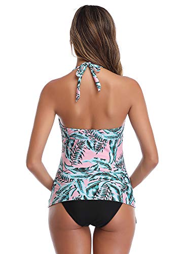 Traje de baño de Maternidad Verano Mae triángulo Halter Bikini Verde/Impreso XX-Large