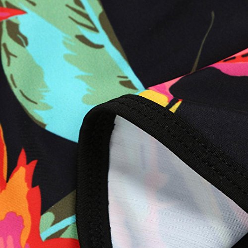 Traje De Baño De Mujer,RETUROM Set de Bikini de Dos Piezas para Deporte con Parte Superior con Escote bajo y Parte Inferior de Corte Alto y diseño Atrevido (S, Verde)