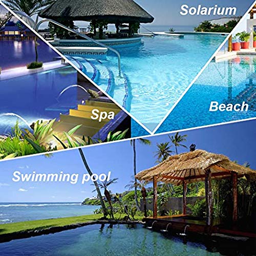 Traje de Baño Mujer Cintura Alta，Sujetador Acolchado Bikini Playa y Piscina (Negro 2, M)