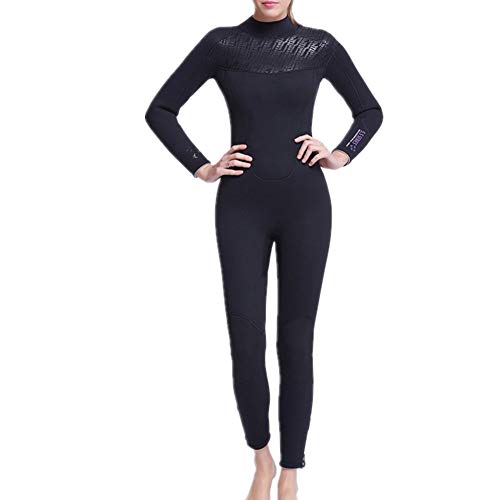 Traje de Neopreno para Mujer Traje de neopreno de 5 mm for mujer Traje de neopreno de natación de una pieza Protección completa contra los rayos UV de manga larga for practicar kayak para Bucear
