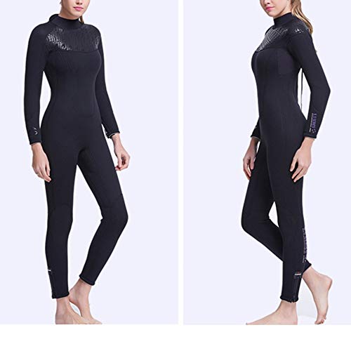 Traje de Neopreno para Mujer Traje de neopreno de 5 mm for mujer Traje de neopreno de natación de una pieza Protección completa contra los rayos UV de manga larga for practicar kayak para Bucear