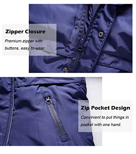 Traje de Nieve para Niños Niñas, Pluma Mono con Capucha Impermeable Chaqueta Manga Larga Abrigo de Invierno Ropa de Esquí 4-5 Años