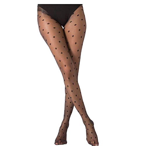 Trendcool Medias Mujer. Medias Estampadas con Dibujos. Leotardos Mujer. Pantimedias IrrompiblesMedias Sexy Mujer Lenceria. Rombos (M1, S/M)