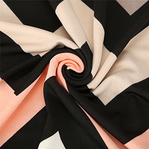 Très Chic Mailanda – Vestido de verano largo de gasa para mujer, para fiesta, de cintura alta, sin mangas rosa XXL