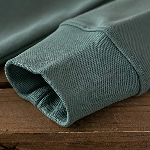 TRGCJGH Sudadera Hombre Mujer Sudadera Unisex Liso Cuello Redondo Suéter Clásico Color Sólido,Violet-XL