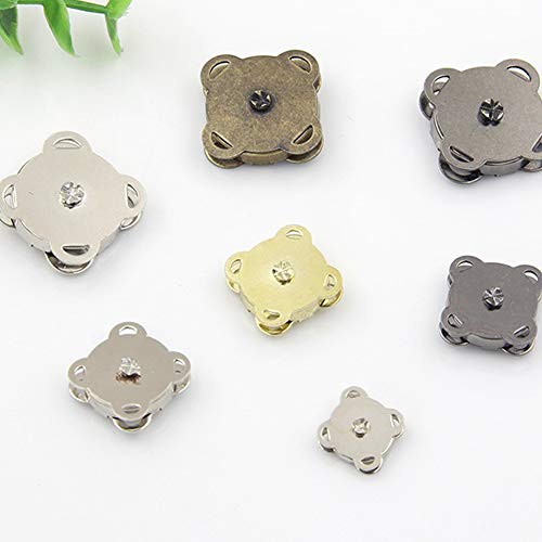 Trifycore 10 Piezas de Bronce Cosa en la Bolsa de Cierres magnéticos 15 mm es Ideal para Coser Ropa de Scrapbooking del Arte Bolsa