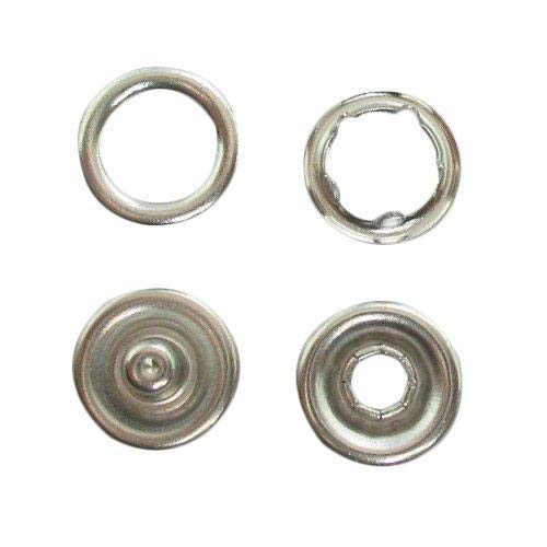 Trimming Shop 10mm Cierre a Presión Broche Latón Botones a Presión Para Bebé Ropa Y Baberos, Bricolaje Artes Manualidades, Artesanía en Piel, Nickle-Free, 100pcs