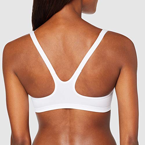Triumph Tri Action Fitness, Sujetador Deportivo para Mujer, Blanco, 90B ES (75B EU)