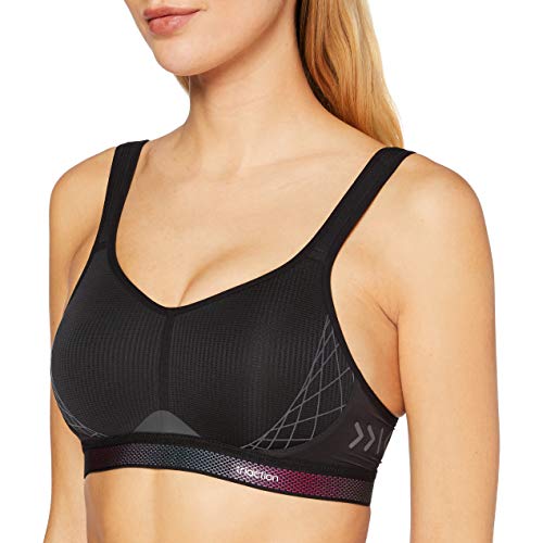 Triumph TriAction Cardio Cloud P EX Sujetador Deportivo, Negro, 85E para Mujer