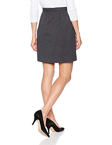 Trucco - falda oficina para mujer, color gris oscuro, talla 40