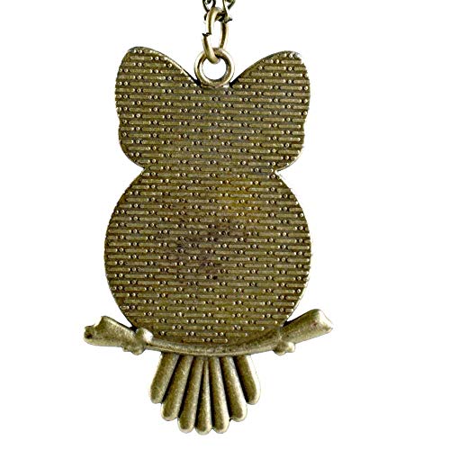 TUDUDU Punk Estilo Retro Joyería Zar Doble Águila Collar De Bronce Vintage Colgante Moda Búho Joyería Encanto Regalos Hombres Longitud 80 Cm