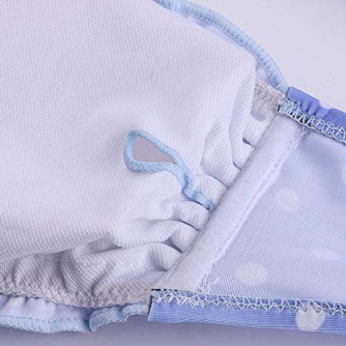 TUDUZ Bikinis Mujer Conjunto Trajes de baño Estampado Puntos sin Tirantes Sujetador Braga Piscina Playa