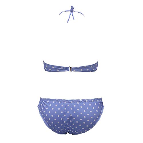 TUDUZ Bikinis Mujer Conjunto Trajes de baño Estampado Puntos sin Tirantes Sujetador Braga Piscina Playa