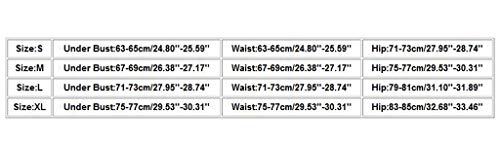 TUDUZ Bikinis Mujer Conjunto Trajes de baño Estampado Puntos sin Tirantes Sujetador Braga Piscina Playa