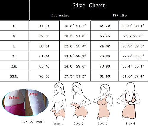 Tuopuda Body Faja Reductora Mujer Abdomen con Gancho,cómodo y Ligero Corsé Faja para presumir de Buena Figura sin Costuras (L (Waist 22.6-25 Inch), 1 Beige+ 1 Negro)