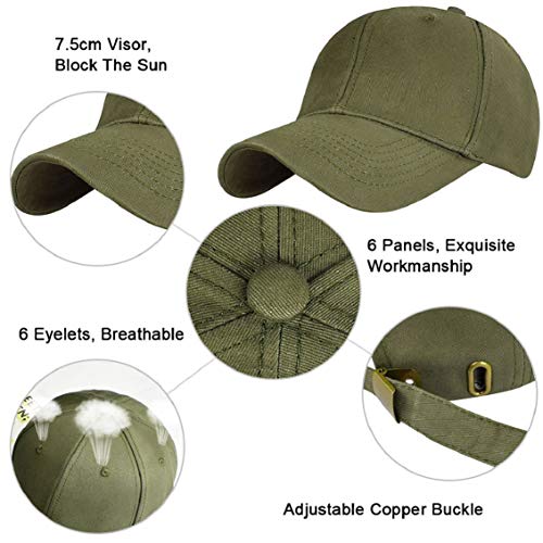 Tuopuda Gorra de béisbol Ajustable de algodón de Estilo Vintage Unisex Marca