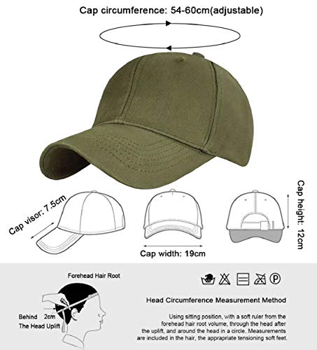 Tuopuda Gorra de béisbol Ajustable de algodón de Estilo Vintage Unisex Marca