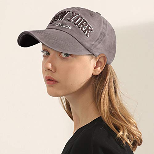 Tuopuda Gorra de Beisbol Sombrero de Gorra Ajustable con Bordado Now York Gorra de Algodón Vintage Sombrero de Sol de Verano Polo Sports Cap para Hombres Mujeres