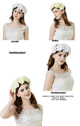 Turbantes Headband Diademas para Mujer Turbantes Boda Flor Corona Diadema Mujer Boda Floral Cabeza Corona Dama De Honor