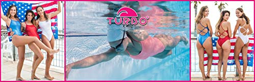 Turbo - Bañador Sinchro SINCRO Profesional Señora, Traje de Baño de Natacion Entrenamiento Competicion, Tira Estrecha Doble Capa (S/30)