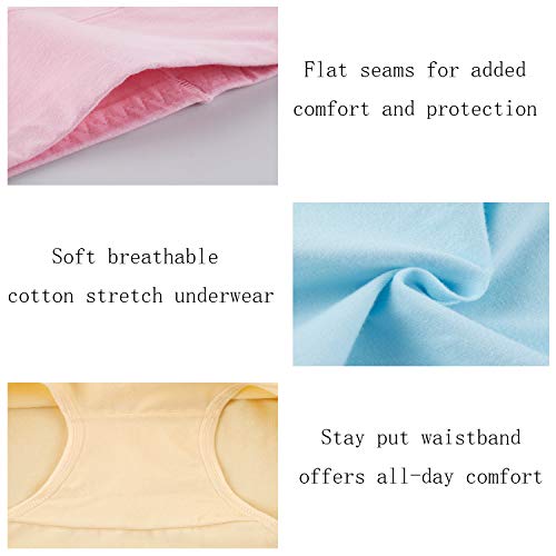 TUUHAW Braguita de Talle Alto Algodón para Mujer Pack de 5 Culotte Bragas de Cintura Alta Cómodo Talla Multicolor-2 3XL