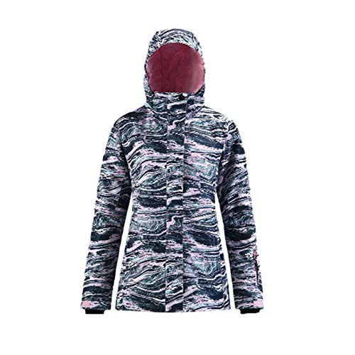 TWDYC Sistema de esquí para Mujeres Invierno A Prueba de Viento Cálido Toma de Snowboard Espesada Chaqueta y Pantalones Snow Sports Ski Traje Mujeres (Color : B, Size : XS Code)