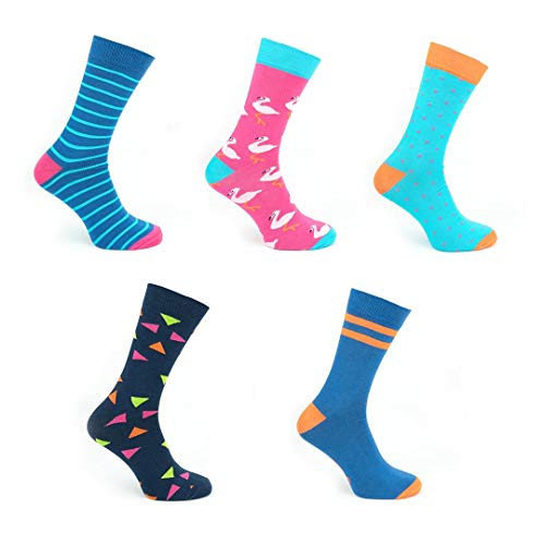 5 pares de calcetines coloridos antideslizantes modernos de algodón calcetines para exteriores 