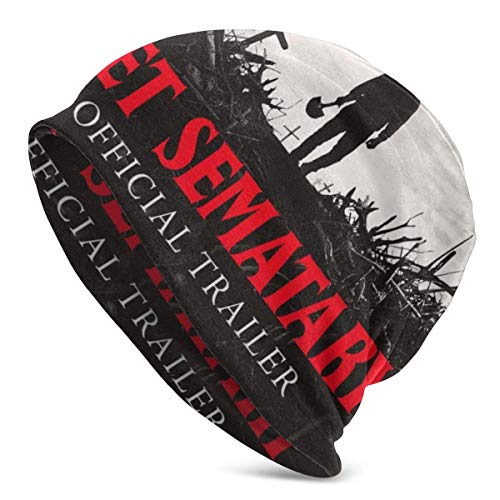 TYHYT Sombrero adulto cálido y suave para hombre Sombrero de punto Sematary para mascotas Sombrero de punto duradero para hombres y mujeres Negro