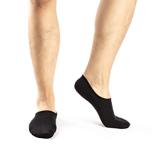 Ueither 3 o 6 Pares Calcetines Invisibles Mujer De Algodón Calcetines Cortos Elástco Con Silicona Antideslizante (36-43, Color 4)