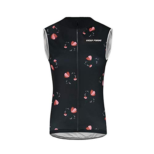 UGLY FROG Uglyfrog Invierno Chaleco de Ciclismo Mujer Sin Mangas Térmico Maillot Ciclismo Ropa de Ciclismo para Mujer Espesar Cálido A Prueba de Viento MJRWH01