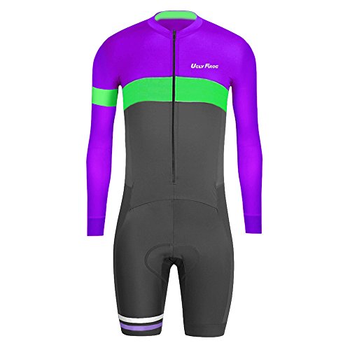 Uglyfrog 2018-2019 Bike Wear De Manga Larga Maillot Ciclismo Monos Hombre Equipos Una Gran Cantidad De Colores Skinsuit with Gel Pad Equipo Deportivo SKL04