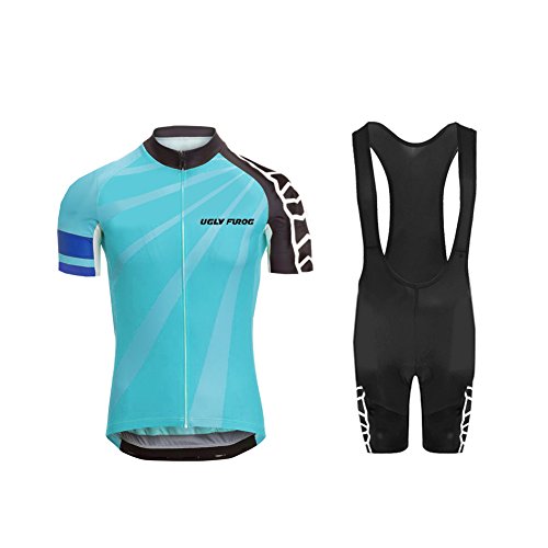 Uglyfrog 2018 Manga Corta Maillot+Bib Pantalones Cortos Bodies Ciclismo De Hombre Verano Ropa De Triatlon Transpirables Cycling Sets DXMZ04