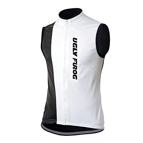 Uglyfrog 2018#26 Ciclismo Hombres Winter with Fleece Cycling Vest de Bicicleta Conjunto de Ropa de Ciclo Chalecos de Manga Corta