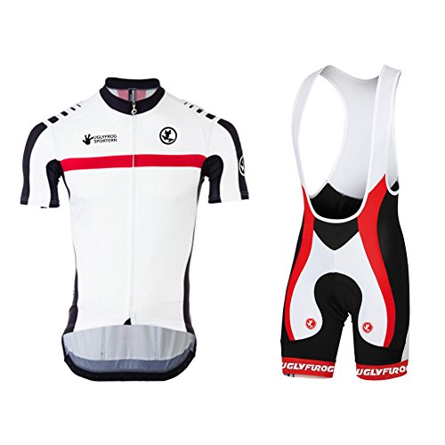 Uglyfrog Bike Wear De Manga Corto Conjunto Traje Equipacion Ciclismo Hombre Verano con 3D Acolchado De Gel, Maillot Ciclismo + Pantalon/Culote Bicicleta para MTB Ciclista Bici