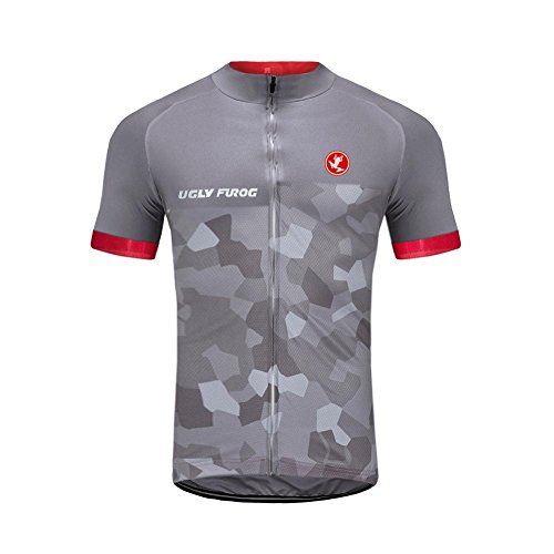 Uglyfrog Camisetas de Ciclismo para Hombre, Camiseta Corta, Top de Ciclismo, Jerseys de Ciclismo, Ropa de Ciclismo, Mountain Bike/MTB Shirt, Transpirable y Que Absorbe El Sudor, Secado Rápido