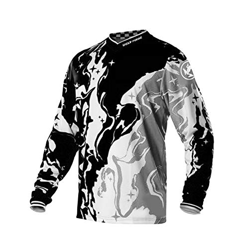 Uglyfrog Nueva Invierno Térmico Camisetas para Hombres Manga Larga Camisetas Downhill MTB Bicicleta De Montaña Ropa Ciclismo Jerseys SJFRH02