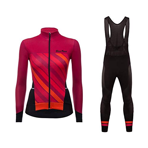 Uglyfrog Otoño e Invierno Mujer Ropa Ciclismo Maillot Mangas largas Camiseta de Ciclistas Cómodo Respirable Secado rápido de Bicicletas Cuerpos Triatlón Ropa MESTZ25