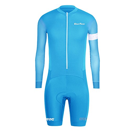 Uglyfrog Ropa Manga Larga Hombre Maillots Ciclismo Skinsuit with Short Legs Triatlón Clothes BYD03