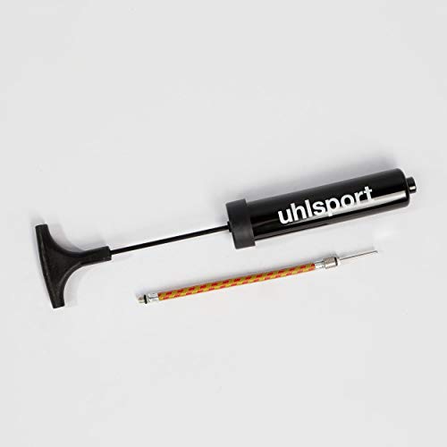 Uhlsport- Metal Hinchador de Balones, Color Negro/Blanco, S (100118701)