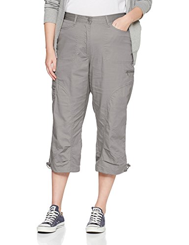 Ulla Popken Hose, 7/8, Pantalones Para Mujer, Gris (Anthrazit 12), 50
